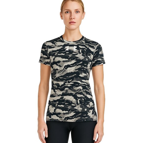 2/$30 Under Armour Short Sleeve Compression Camo Tee Heatgear Medium #A0775 - Picture 1 of 8